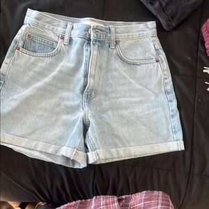 Light Blue Denim Women's Shorts